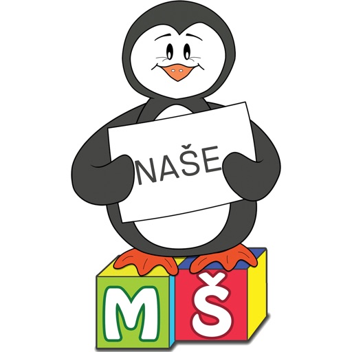 Tučňák – ikona aplikace Naše MŠ